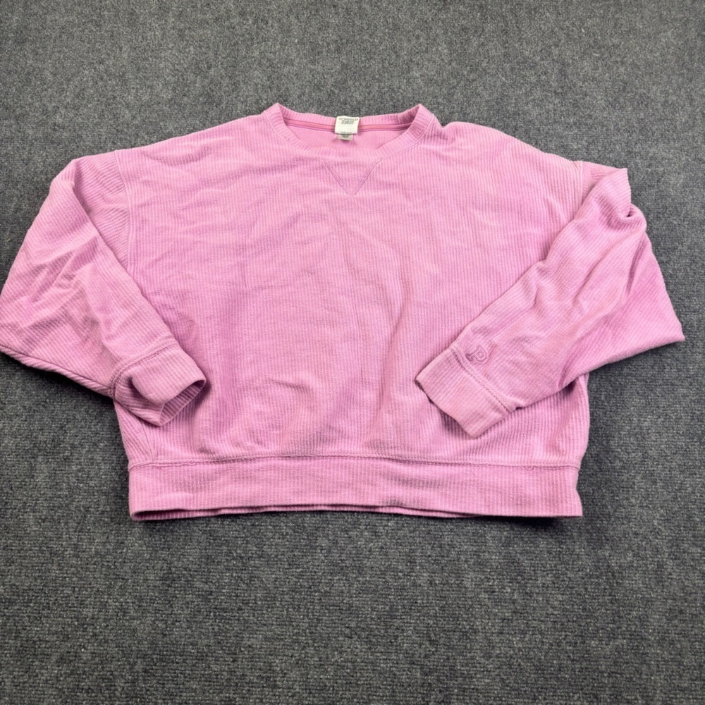 PINK by Victoria’s Secret Women’s Pink Ribbed Crewneck Sweater size: Small - Picture 1 of 7